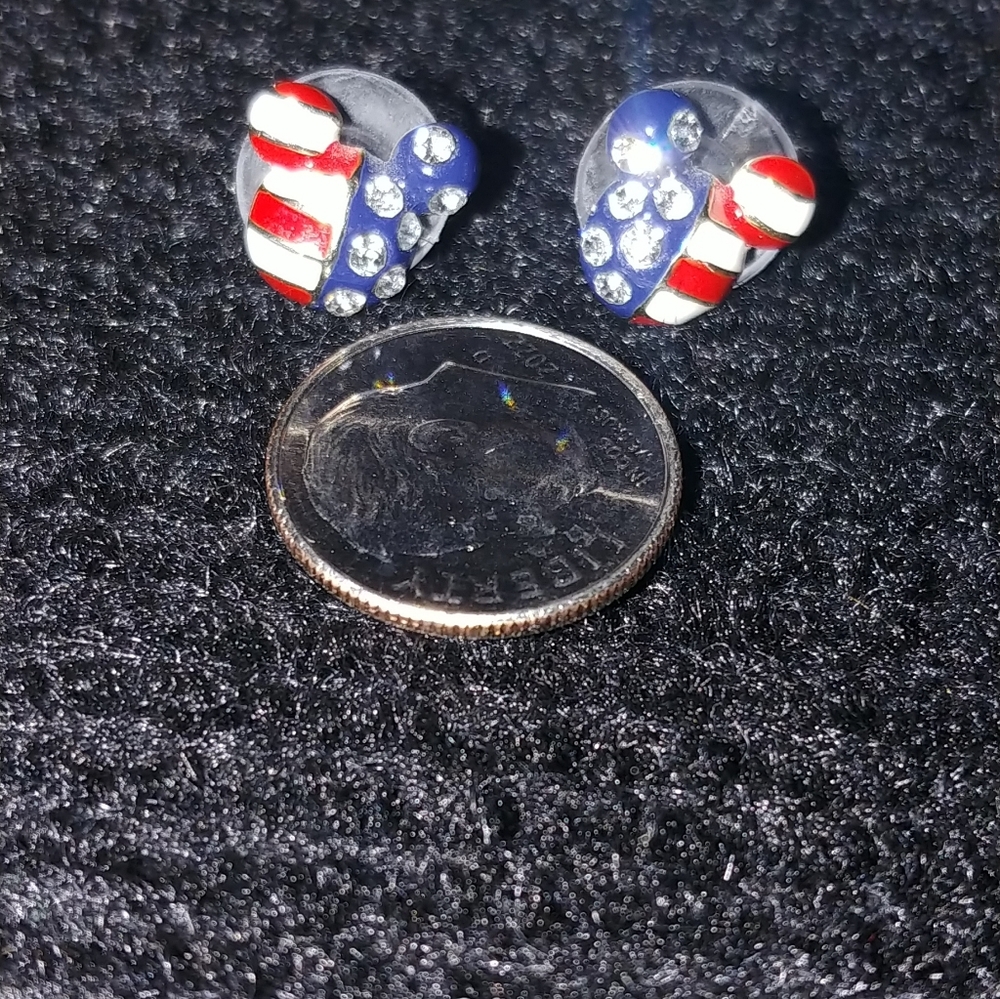 Mickey Mouse Flag Earrings - Picture 5 of 5